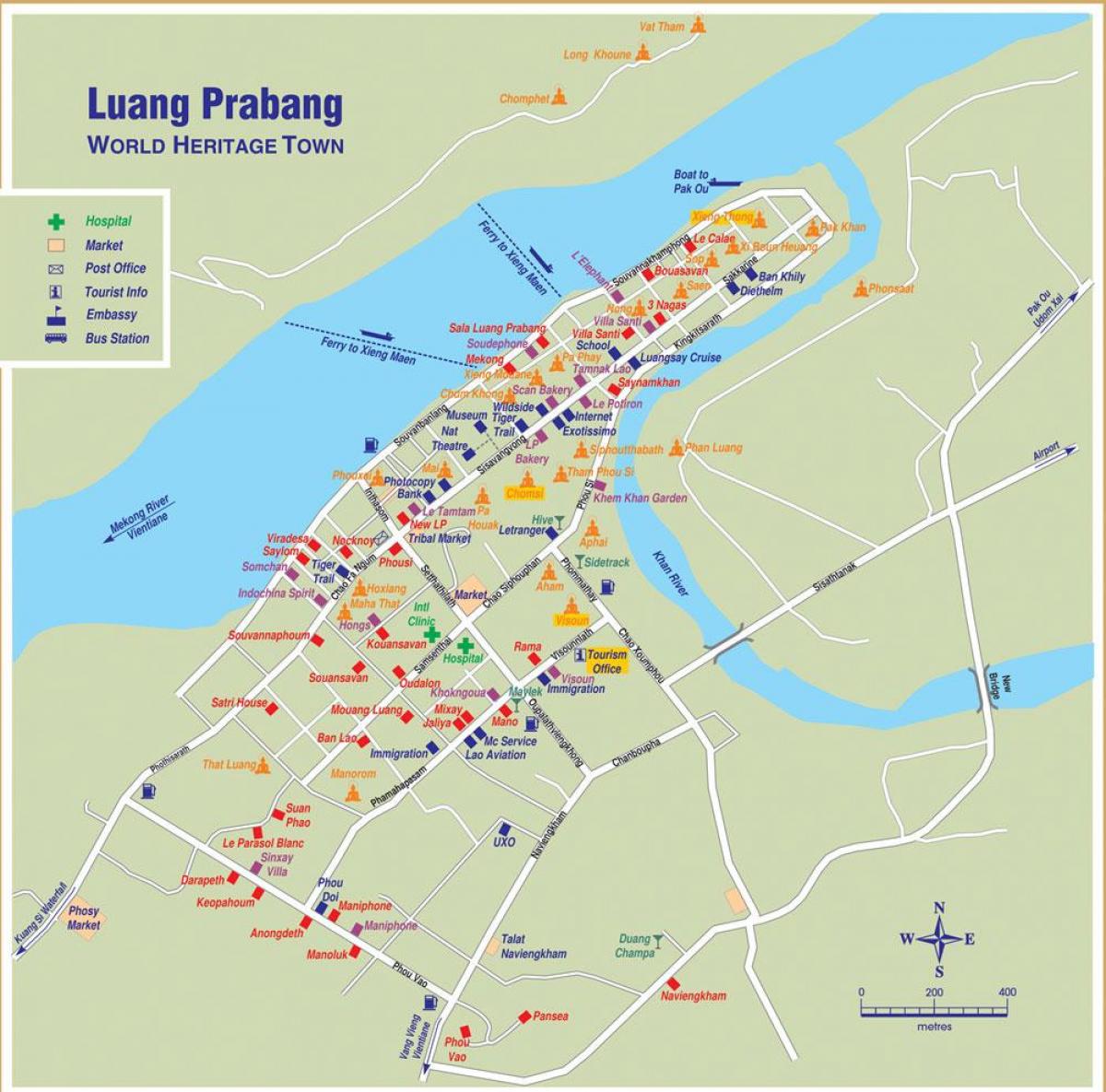 Քարտեզ луангпхабанг Լաոս 