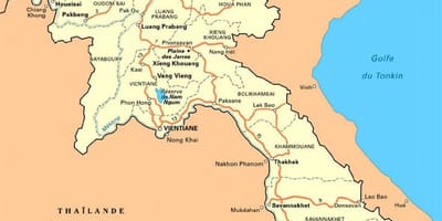 Մանրամասն քարտեզը Լաոսի