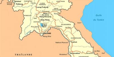 Մանրամասն քարտեզը Լաոսի