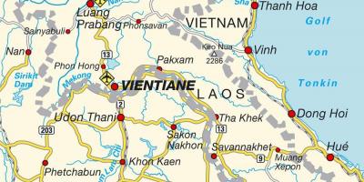 Օդանավակայաններ Լաոսի քարտեզի վրա